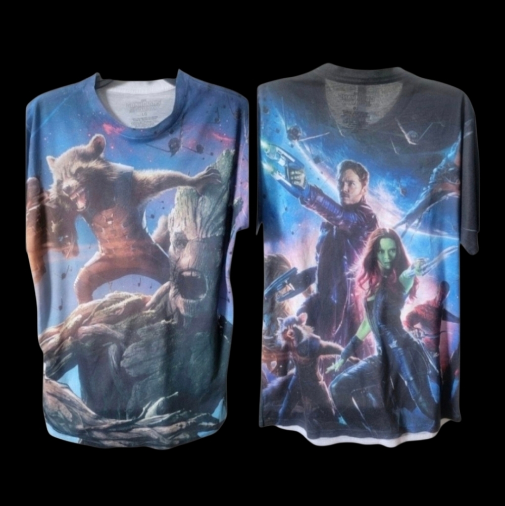 Guardians of the Galaxy Blue Graphic Tee Marvel AVENGERS  Endgame GROOT